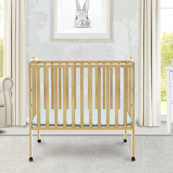 Delta Children Folding Mini Portable Crib with Mattress & Reviews Wayfair
